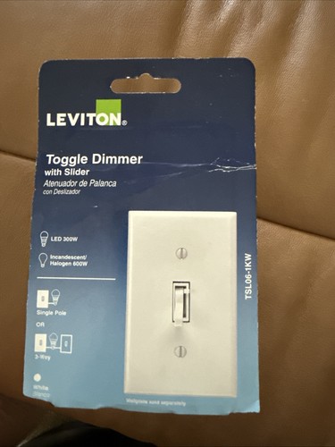 Leviton toggle slide dimmer - slide,