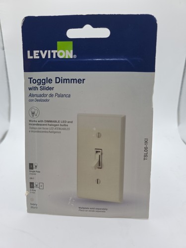 Leviton toggle dimmer with - dimmer,